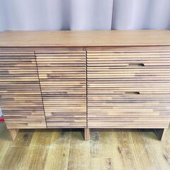 家具 生活家具 karimoku　キャビネット　ブラウン
