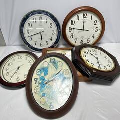 🌏🌏🌏KI1/6　壁掛け時計 まとめて6点 掛時計 電波時計 C...