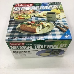 【未使用品】  Coleman  メラミン テーブルウェアセット