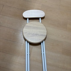 ナチュラルウッド×スチール脚 テーブル 白の画像