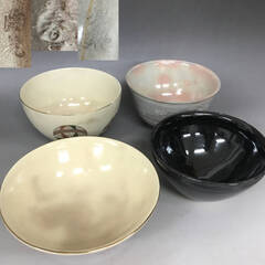 🌏🌏🌏KF4/40　 茶道具 茶碗 まとめて ４点 在銘 抹茶茶...