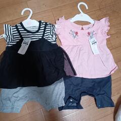 新品未使用　70cm 女の子　ロンパース