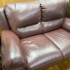 美品★本革　2人掛け　ソファー　ロビン　Ⅱ★関家具の画像