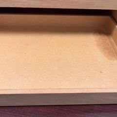 無印良品　木製トレー収納2段引出しの画像