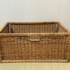 【無料】籐カゴ🧺バスケット🌈収納ボックス