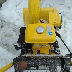 雪対策に　フジイFSR550　五馬力除雪機セル始動OK　の画像