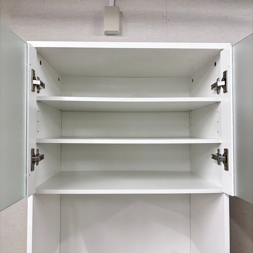 22132 3枚ガラス扉キッチンボード NITORI ◇大阪市内・東大阪市他 6,000円以上ご購入で無料配達いたします！◇ ※高槻…  (リサイクル半蔵 本店) 大阪の収納家具《食器棚、キッチン収納》の中古あげます・譲ります｜ジモティーで不用品の処分