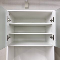 21980 2枚ガラス扉(コンセント付) キッチンボード 幅89cm　食器棚 | フリマアプリ ラクマ