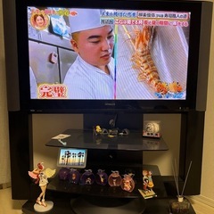 日立プラズマテレビ　W37P－H8000テレビ台セット