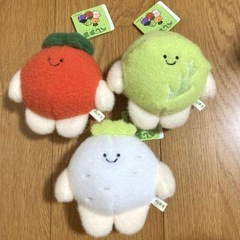 べじまる ふわふわフェルト風ボールチェーン付きぬいぐるみ