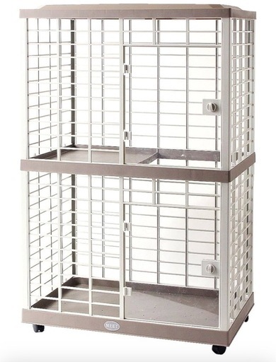 タンスのゲン 猫ケージ 2段 プラスチック製 タンスのゲン ハピネコ