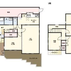 🏡🐶外犬飼育相談可　駐車場2台無料　オール電化4LDK賃貸戸建て　筑紫野市大字原🏡🐶 - 筑紫野市