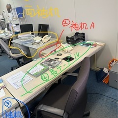 あげます。両袖机　