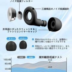 ♥️新品未開封♥️耳栓 睡眠用 完全遮音 ノイズキャンセリング 水洗い可能の画像