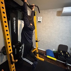 【お取引ありがとうございました】パワーラック　ハーフラック　ラットプルオプション付き　POWERTEC　の画像