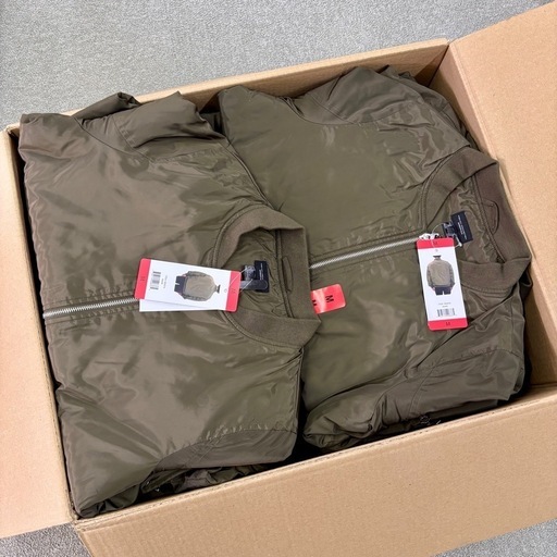 【店頭引き取り限定】レディース MA-1 ジャケット 箱まとめ売り 29枚セット Sサイズ Mサイズ オリーブ カーキ フレンチコネク