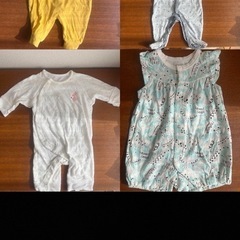 (古着) ベビー50-60 新生児　衣類　まとめ売16着の画像