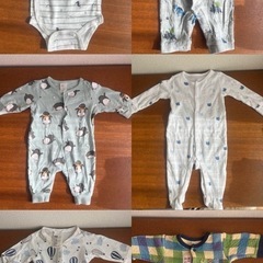 (古着) ベビー50-60 新生児　衣類　まとめ売16着の画像