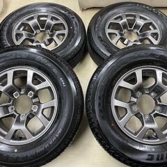 美品！JB74 ジムニーシエラ純正中古タイヤホイール4本セット！ブリヂストン デューラーH/T684Ⅱ 195/80R15 バリ溝タイヤ付き！車検用にも！