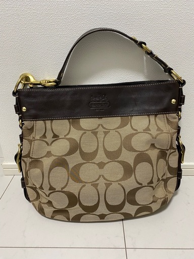 【新品同様】COACH コーチ シグネチャー ショルダーバッグ