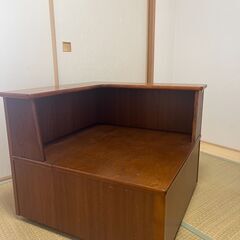 カリモク製　コーナー収納