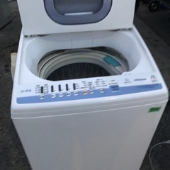 NO906🌈福岡市内配送設置無料✨🌈日立 NW-T74-A ヤマダ電機オリジナルモデル 全自動洗濯機 「白い約束」（洗濯7.0kg） ブルーの画像
