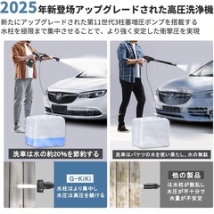 【新品】8MPa高圧洗浄機　コードレス 洗車プロ吉野先生監修 の画像