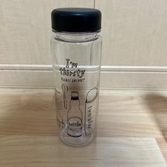 プラスチック製ボトル 水筒 タンブラー クリアボトル 2本 の画像