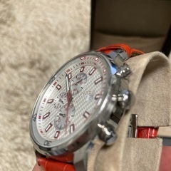NICOLE クロノグラフ レザー時計の画像