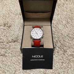 NICOLE クロノグラフ レザー時計
