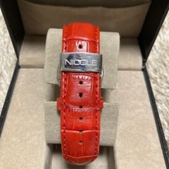 NICOLE クロノグラフ レザー時計の画像