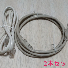 LANケーブル　1m　セット売り　2本 CAT5E