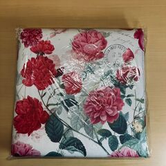 収納スツール（ROSE・薔薇柄）未使用品の画像