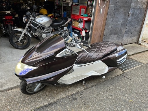【YAMAHA マグザム】SG17 実働　エアロカスタム　スピーカー2発付き