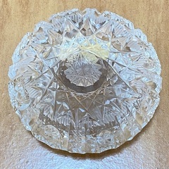 ボヘミアガラス　小皿　新品未使用の画像