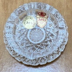 ボヘミアガラス　小皿　新品未使用