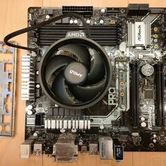 CPU AMD Ryzen 5 2400G BOX と マザーボ...