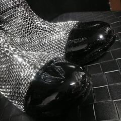 シルバーブーツ❤膝下丈✨サイズ22cm❤修理済✨差し上げますの画像