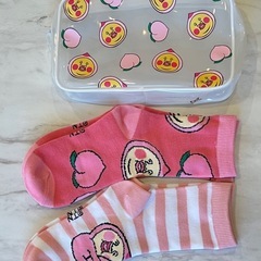 こびとづかん　カクレモモジリ　靴下&ポーチ