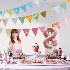 誕生日番号バルーン 誕生日パーティー バルーン パーティー お祝い 8の画像