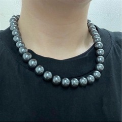 新品　　ボールネックレス 12mm silver シルバー トレンド 軽量  　の画像