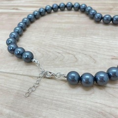 新品　　ボールネックレス 12mm silver シルバー トレンド 軽量  　の画像