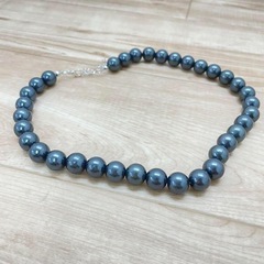 新品　　ボールネックレス 12mm silver シルバー トレンド 軽量  　の画像