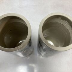 花立て　花器　花瓶　陶器　対花瓶【最終値下げ！】の画像