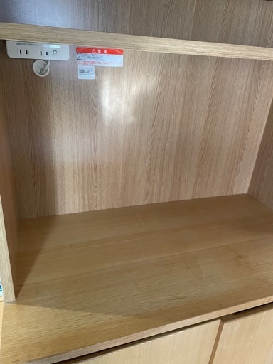 無印良品　カップボード　キッチンシェルフ　棚　棚　タモ材