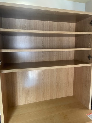 無印良品　カップボード　キッチンシェルフ　棚　棚　タモ材