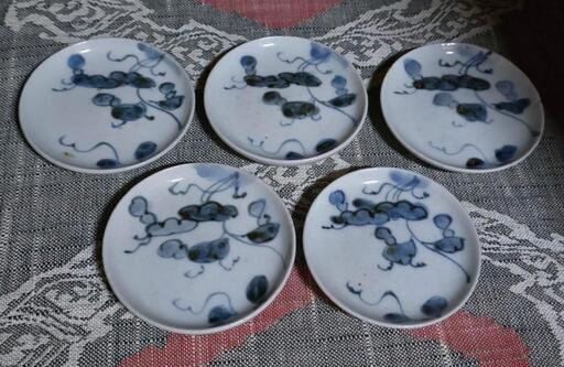古伊万里染付 豆皿 染付 古伊万里 伊万里 時代物 江戸期 小皿