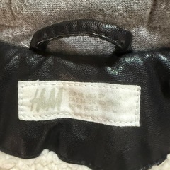 H&M ボア付き　ライダース　ジャケットの画像