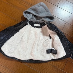 H&M ボア付き　ライダース　ジャケットの画像