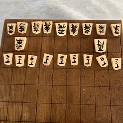 木製将棋盤 標準サイズ 六角形の脚付きの画像